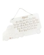 Znam swój alfabet - tablica drewniana Tir