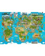Puzzle 1000 8-BIT Mapa Świata