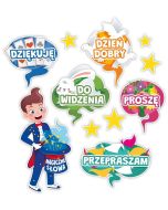 Dekoracja klasowe - Magiczne słowa