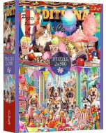 Puzzle 2x500 Puszyści przyjaciele TREFL