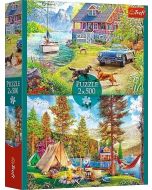 Puzzle 2x500 Letni relaks TREFL