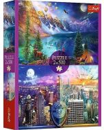 Puzzle 2x500 Wycieczka po Ameryce TREFL