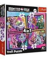 Puzzle 4w1 Elektryzujący dzień Monster High TREFL
