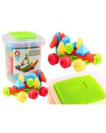 Zestaw klocków w pudełku 200el wielokolorowe