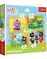 Puzzle 4w1 Poznaj Milo i jego przyjaciół TREFL