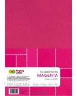 Filc dekoracyjny magenta 10szt HAPPY COLOR