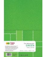 Filc dekoracyjny zielony 10szt HAPPY COLOR