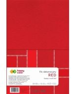 Filc dekoracyjny czerwony 5szt HAPPY COLOR