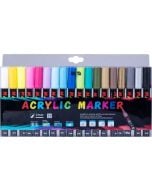 Marker akrylowe 18 kolorów M&G