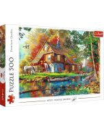 Puzzle 500 Chatka nad rzeką TREFL