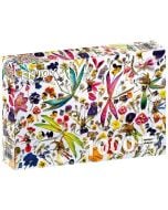 Puzzle 1000 Kwiaty i ważki