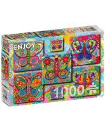 Puzzle 1000 Kolorowe motyle