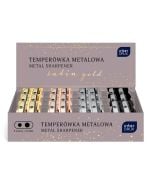 Temperówka podwójna metal Satin Gold (24szt)