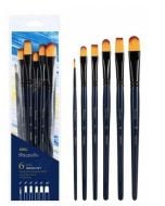 Zestaw pędzli Finenolo twardy nylon 6szt DELI