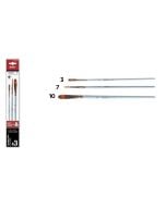 Pędzle syntetyczne zestaw 3szt