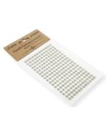 Perełki samoprzylepne srebrny chrom 6mm