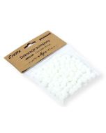 Dekoracje pompony 1cm białe 120szt