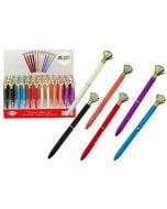 Długopis z diamentem 0,7mm niebieski (48szt)