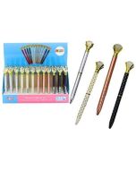 Długopis z diamentem w kropki 0,7mm nieb. (48szt)