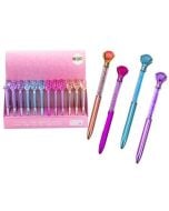 Długopis z diamentami 0,7mm nieb. (48szt)