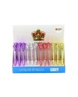 Długopis z diamentami Korona 0,7mm nieb. (48szt)