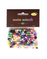 Pompony 5mm ok.120szt MIX