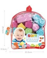 Klocki miękkie w plecaku 23szt