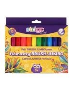 Flamastry z końcówką Jumbo 12 kolorów STRIGO