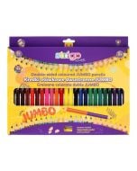 Kredki ołówkowe trójkątne Jumbo 24szt STRIGO