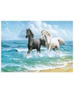 Mozaika diamentowa 5D - Konie 40x30cm