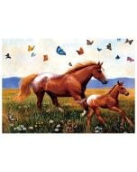 Mozaika diamentowa 5D - Konie 40x30cm