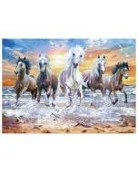 Mozaika diamentowa 5D - Konie 40x30cm