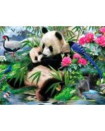 Mozaika diamentowa 5D - Panda 40x30cm