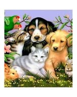 Mozaika diamentowa 5D - Zwierzęta 40x30cm