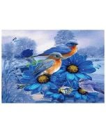Mozaika diamentowa 5D - Ptaszki 40x30cm