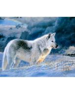 Mozaika diamentowa 5D - Wilk 40x30cm