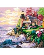 Mozaika diamentowa 5D - Latarnia Morska 40x30cm