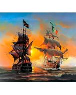 Mozaika diamentowa 5D - Żaglowce 40x30cm