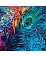 Mozaika diamentowa 5D - Pawie Pióro 40x30cm