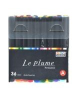 Markery permanentne z końcówką pędzelkową 36szt