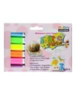 Flamastry do zdobienia jasnych tkanin 6 kolorów