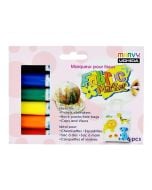 Flamastry do zdobienia jasnych tkanin 6 kolorów