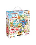 CuCzu Obserwacyjne puzzle Mapa Polski 100el 5+
