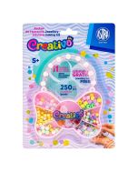 Zestaw koralików Motyl 250szt + 2m gumek ASTRA