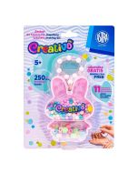 Zestaw koralików Zajączek 250szt + 2m gumek ASTRA