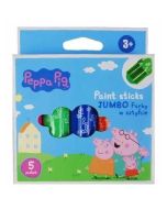 Farby w sztyfcie okrągłe 4kol Jumbo Peppa ASTRA