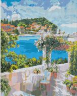 Diamentowa mozaika - Śniadanie nad morzem 40x50cm