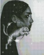 Diamentowa mozaika - Gwiazdozbiór Tygrysa 40x50cm