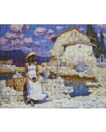 Diamentowa mozaika - Sprzedawczyni pamiątek 40x50