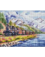 Diamentowa mozaika - Pociąg do domu 40x50cm